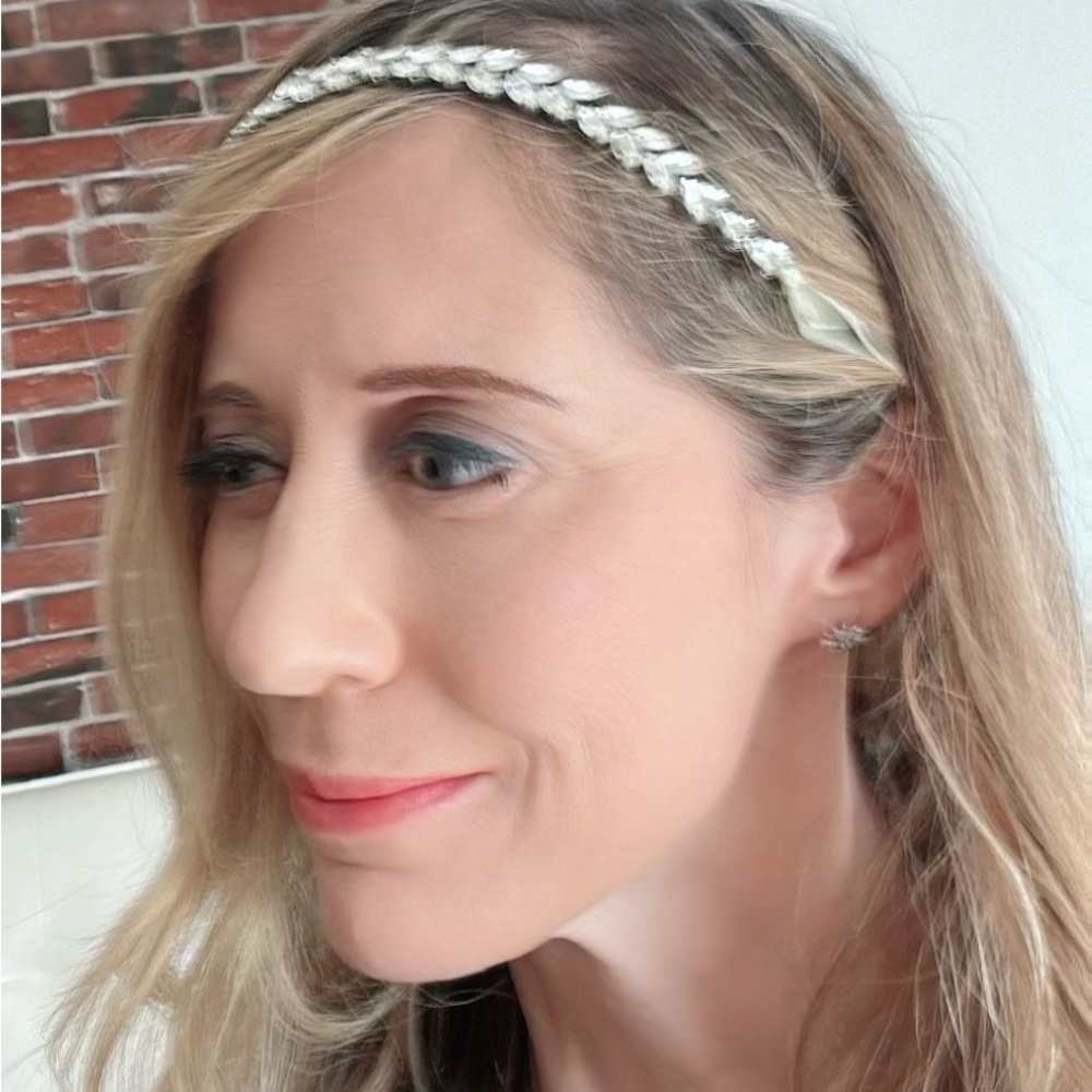 Chic Silver Rhinestone Headband - Picture 2 of 3